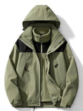 Chaqueta Impermeable 3 en 1 con Forro Polar Mujer Capucha