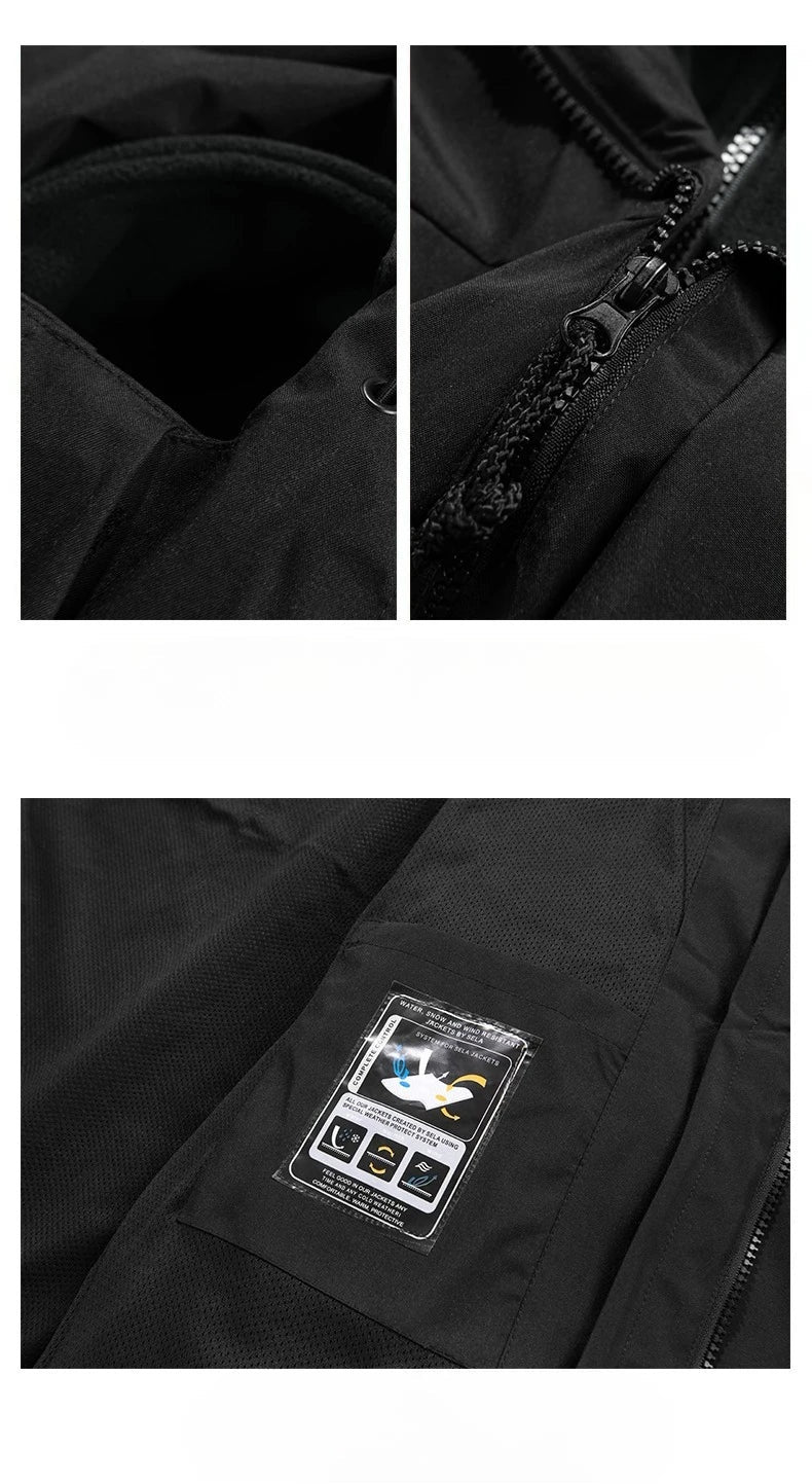 Chaqueta Impermeable 3 en 1 con Forro Polar Mujer Capucha