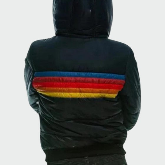 Chaqueta Acolchada Impermeable Mujer Estampado Multicolor