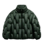 Women's Oversized High-Neck Zip-Up Puffer Jacket