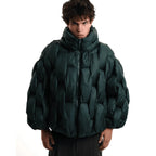Women's Oversized High-Neck Zip-Up Puffer Jacket
