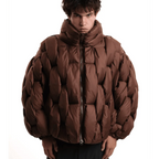 Women's Oversized High-Neck Zip-Up Puffer Jacket