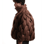 Women's Oversized High-Neck Zip-Up Puffer Jacket