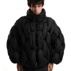 Women's Oversized High-Neck Zip-Up Puffer Jacket