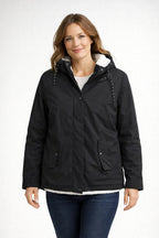 Women's Waterproof Hooded Faux-Shearling Lined Jacket
