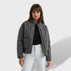 Women's Short Padded Jacket Mandarin Collar Zipper
