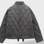 Women's Short Padded Jacket Mandarin Collar Zipper