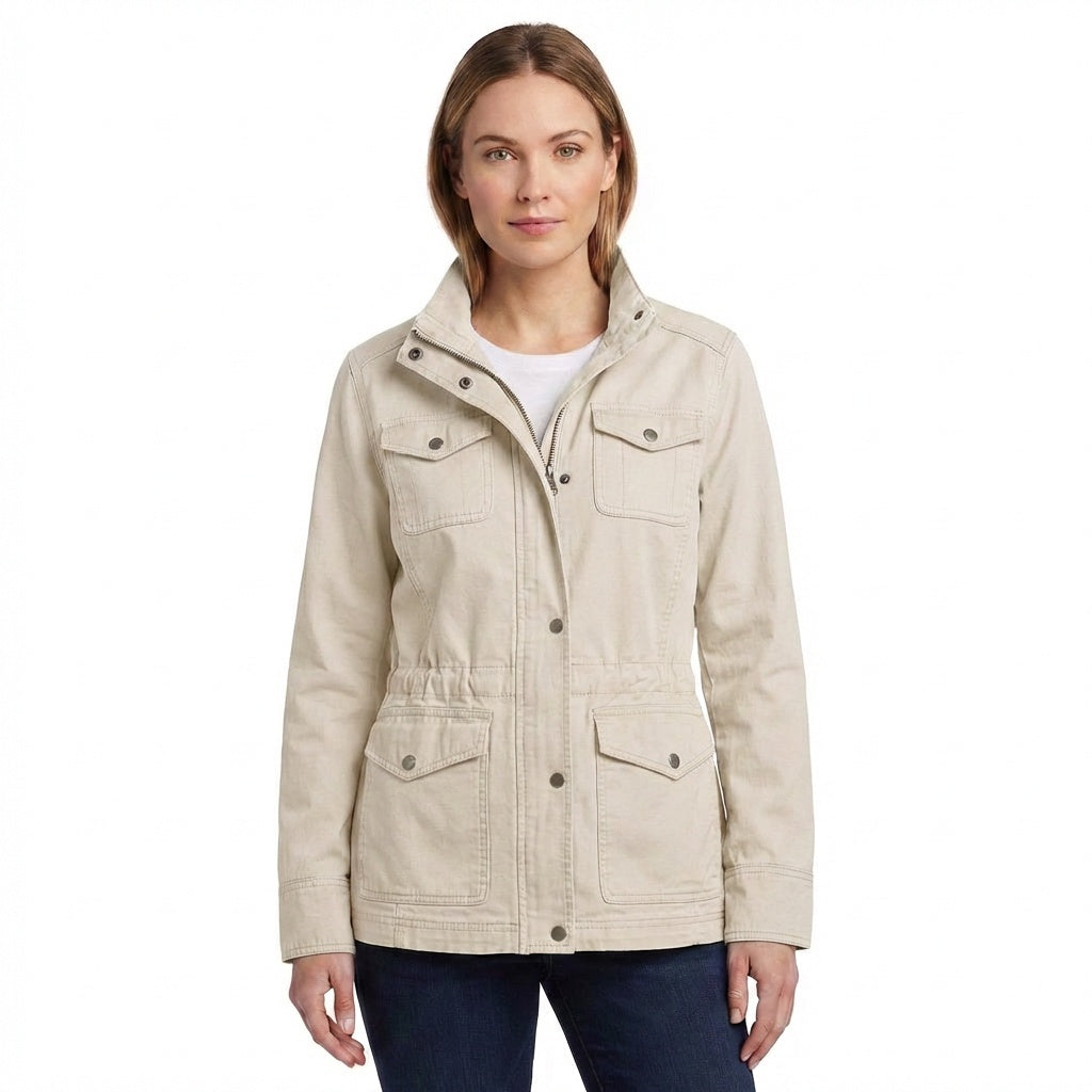 Chaqueta Militar Utility Mujer Cuatro Bolsillos