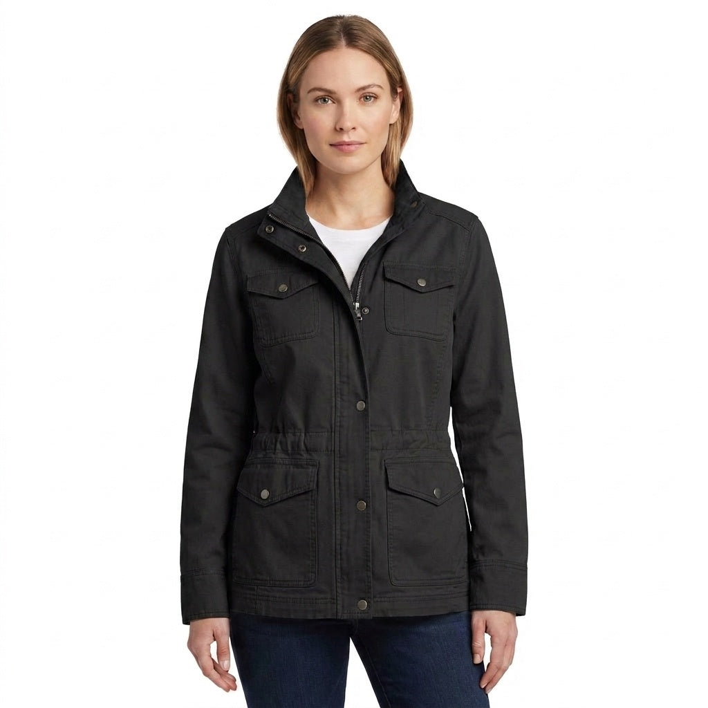 Chaqueta Militar Utility Mujer Cuatro Bolsillos