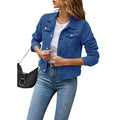 Chaqueta Vaquera Mujer Corta Bolsillos